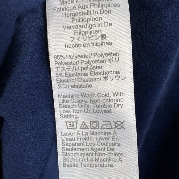 J.CREW Sweatshirt Hoodie Womens M Blue Saphire Velour Active Cozy - Picture 8 of 9